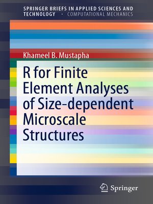 cover image of R for Finite Element Analyses of Size-dependent Microscale Structures